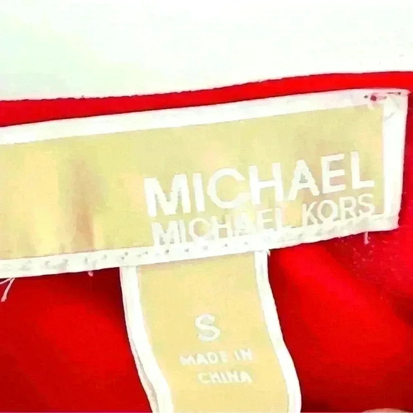 MICHEAL KORS RED SLEVELESS TOP SIZE SMALL - Picture 3 of 9